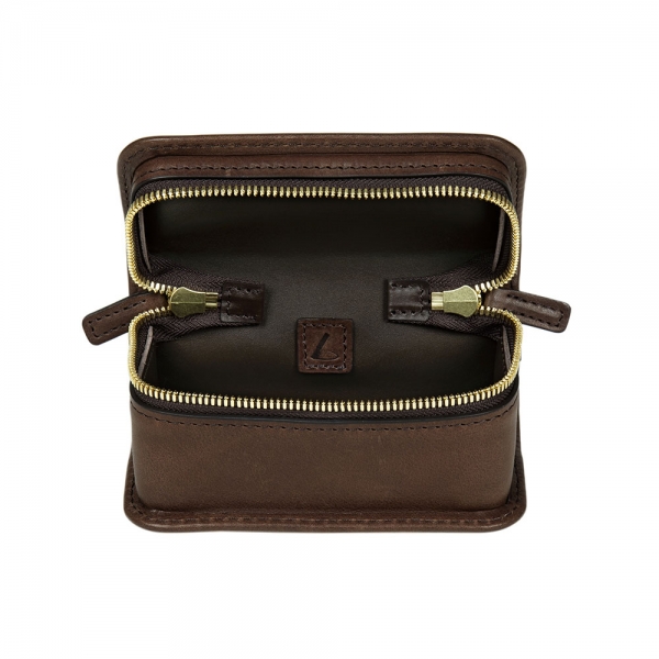 Coffret de voyage Urbano pour l’entretien des chaussures - Marron chocolat, Tsuchiya Kaban